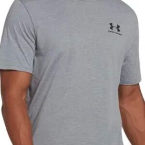 Under Armour Men's Heather Gray Short Sleeve Tee